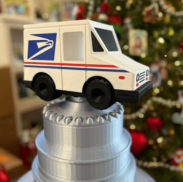 Stanley Cup with a Mailtruck on Top